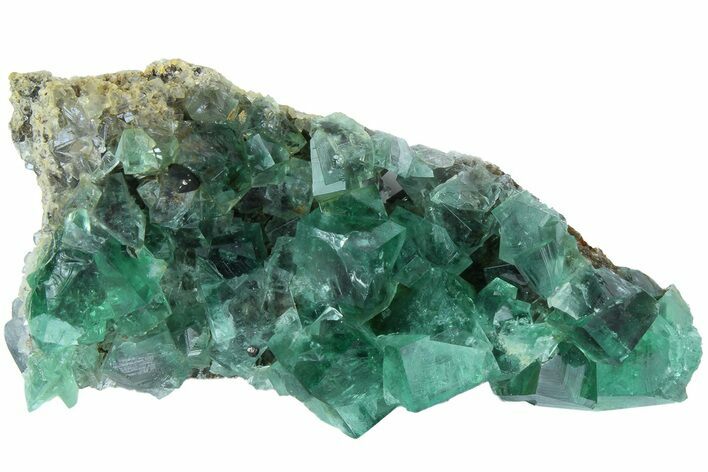 Fluorescent Green Fluorite Cluster - Rogerley Mine, England #184616